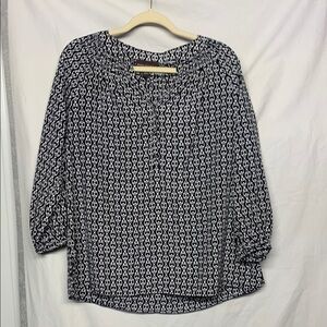 Dana Buchman 3/4 Sleeve Relaxed Blouse